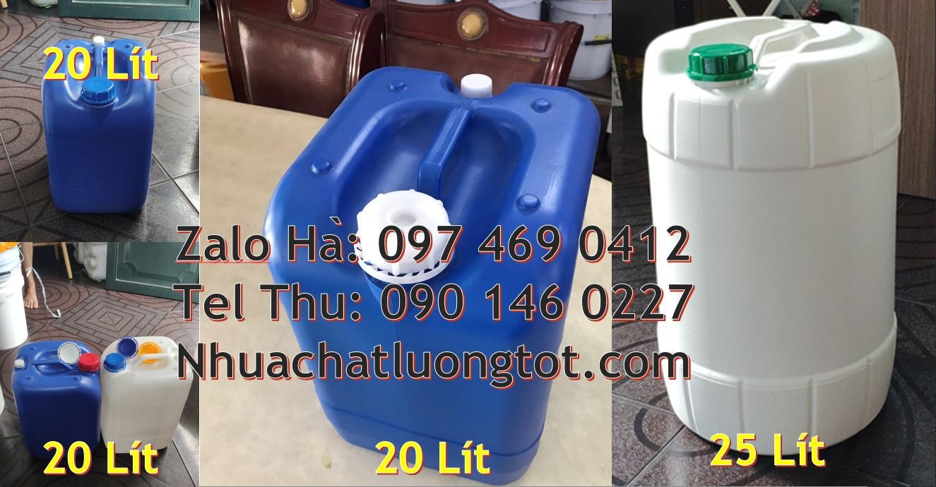 can nhựa lớn hdpe 20l màu xanh,can nhựa 25l đựng hóa chất,can nhựa 30l