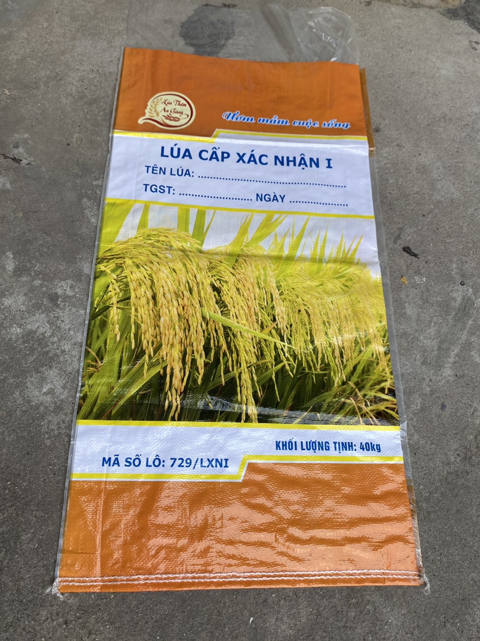 BAO LÚA GIỐNG LOẠI 40KG CÓ SẴN - THIẾT KẾ THEO YÊU CẦU