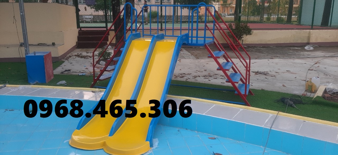 Cầu trượt hồ bơi, máng trượt hồ bơi nhiều kích thước