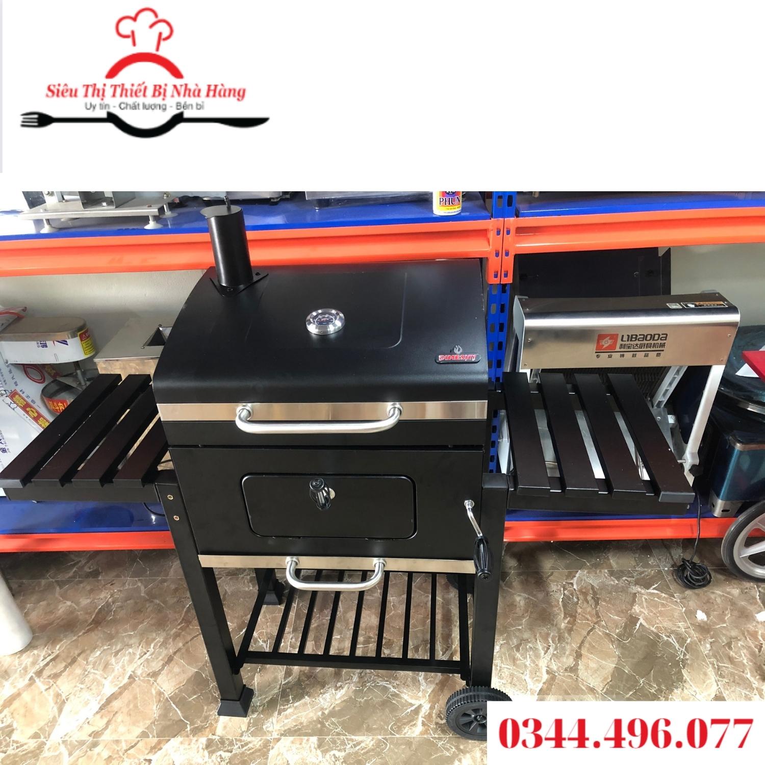 Bếp nướng than hoa ngoài trời- có mô tơ quay tự động