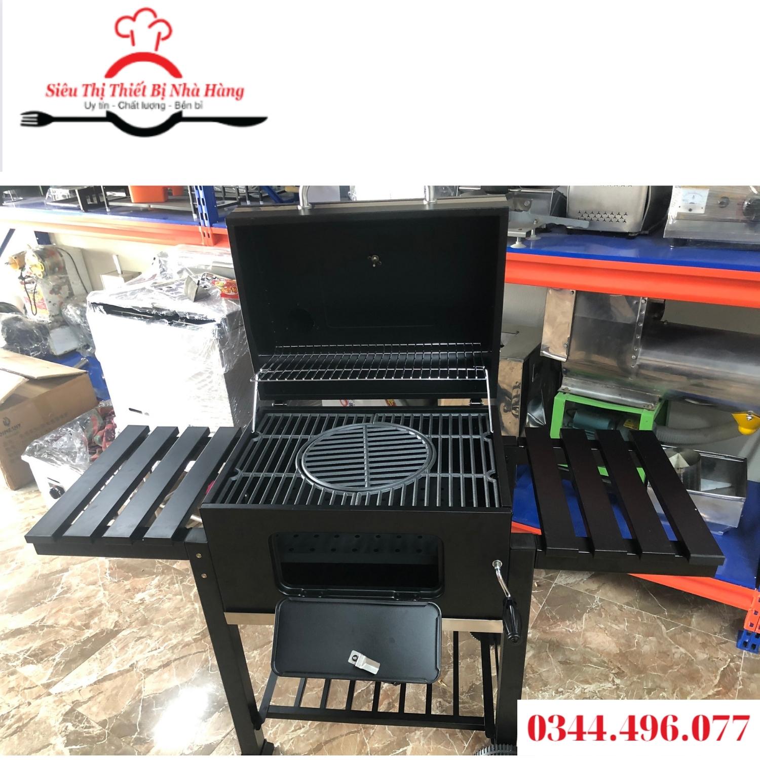 Bếp nướng than hoa ngoài trời- có mô tơ quay tự động