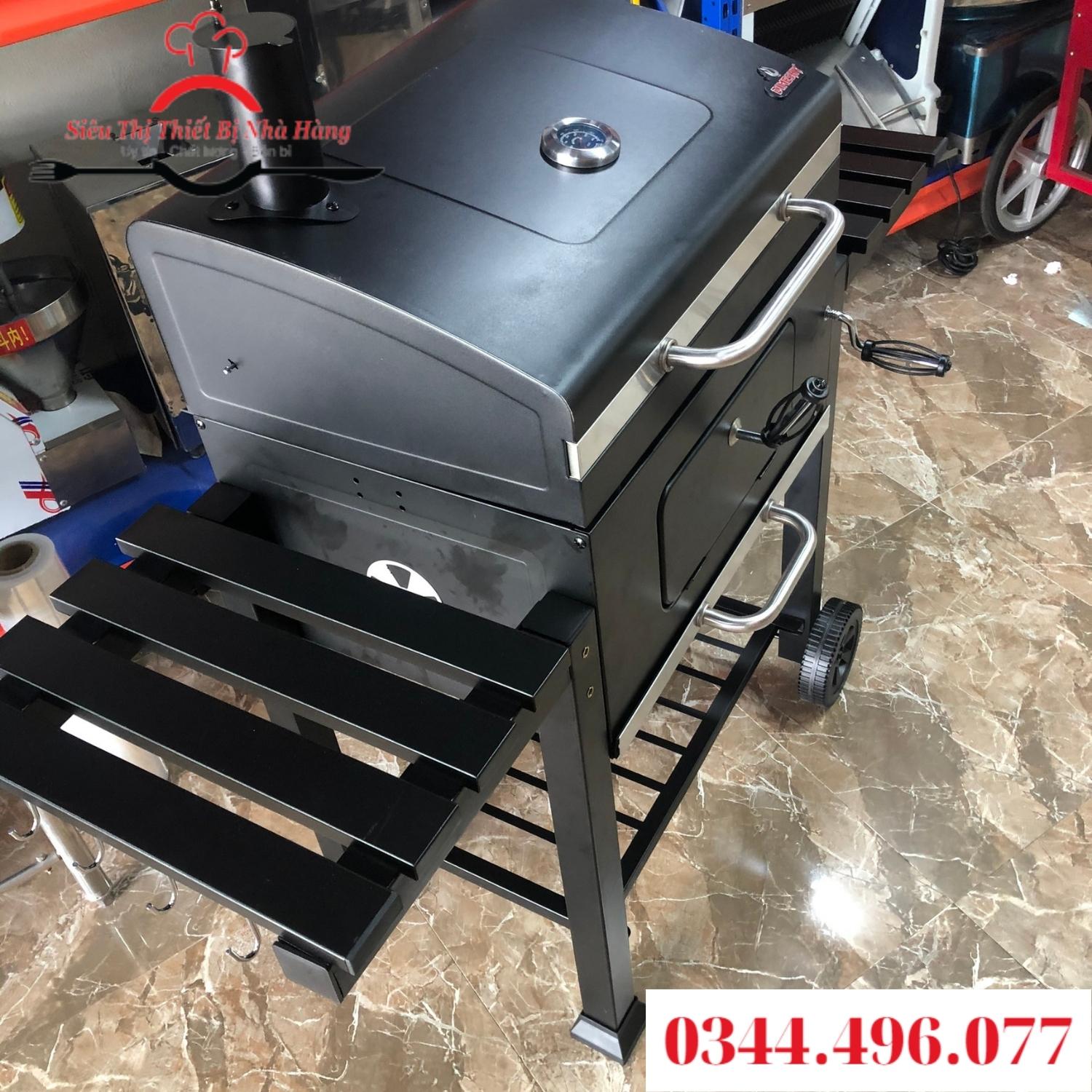 Bếp nướng than hoa ngoài trời- có mô tơ quay tự động