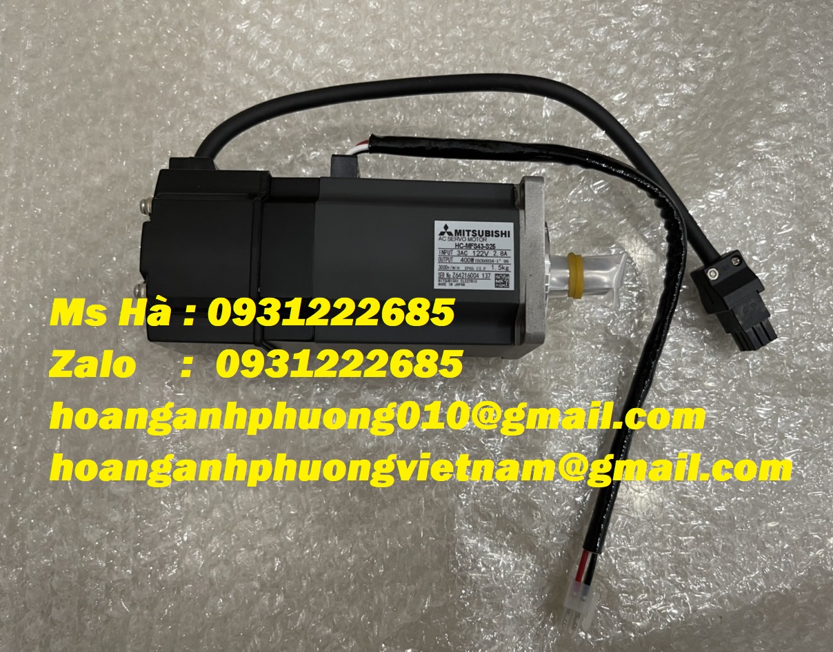 Servo 0.4kW giá rẻ toàn quốc dòng HC-MFS series HC-MFS-S25