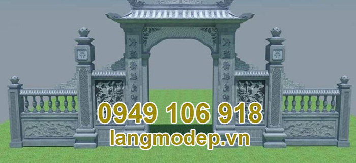 Bản vẽ thiết kế cổng đá chuẩn phong thuỷ