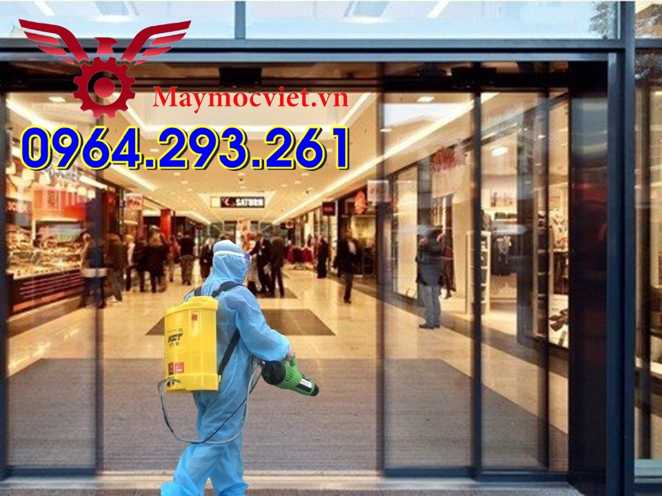 Combo máy phun sương khử khuẩn cho chuỗi nhà hàng, siêu thị