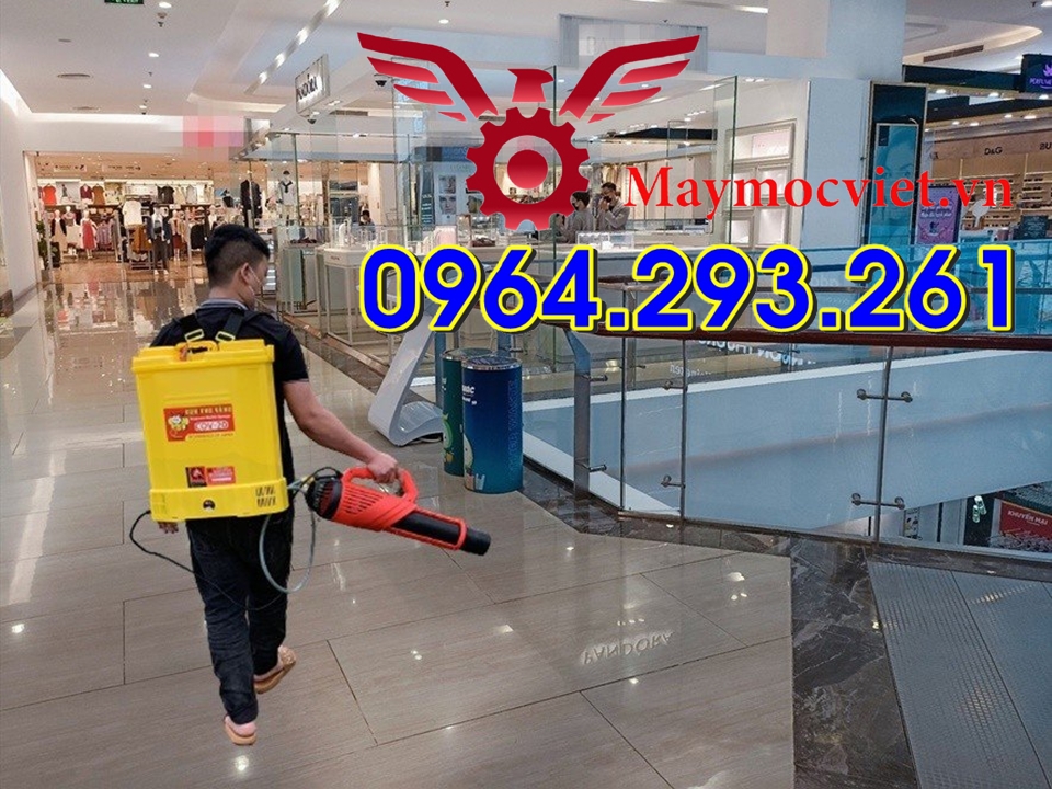 Combo máy phun sương khử khuẩn cho chuỗi nhà hàng, siêu thị