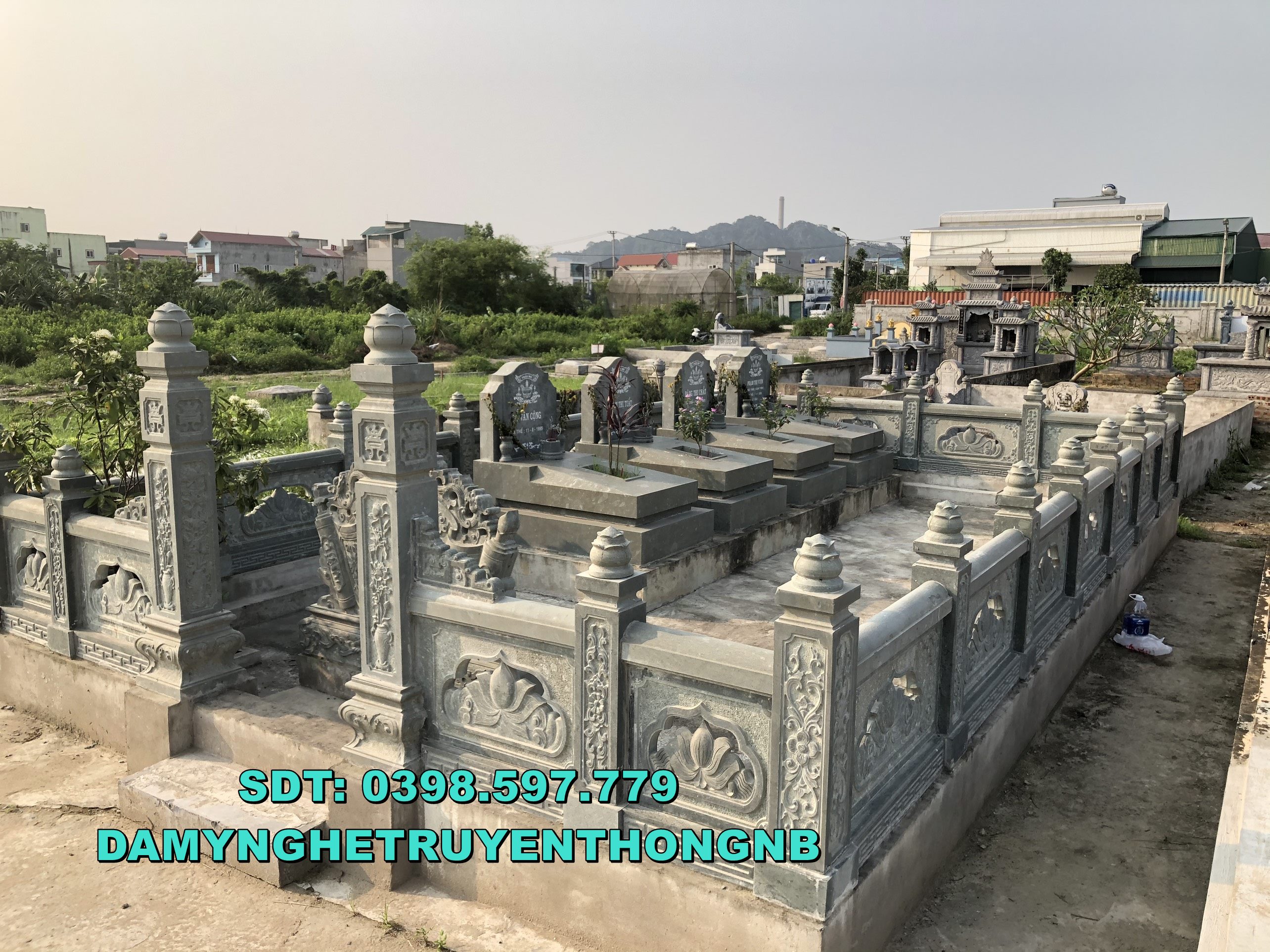 khu lăng mộ đá tự nhiên nguyên khối chất lượng cao 2023