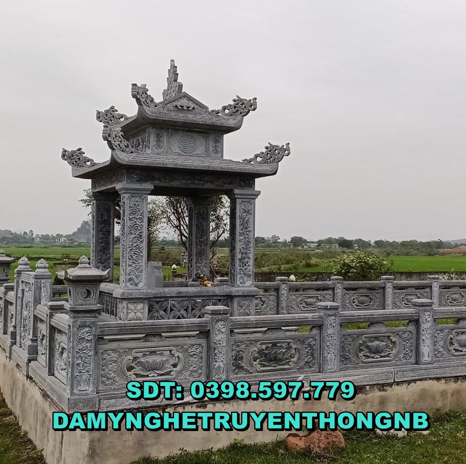 khu lăng mộ đá tự nhiên nguyên khối chất lượng cao 2023