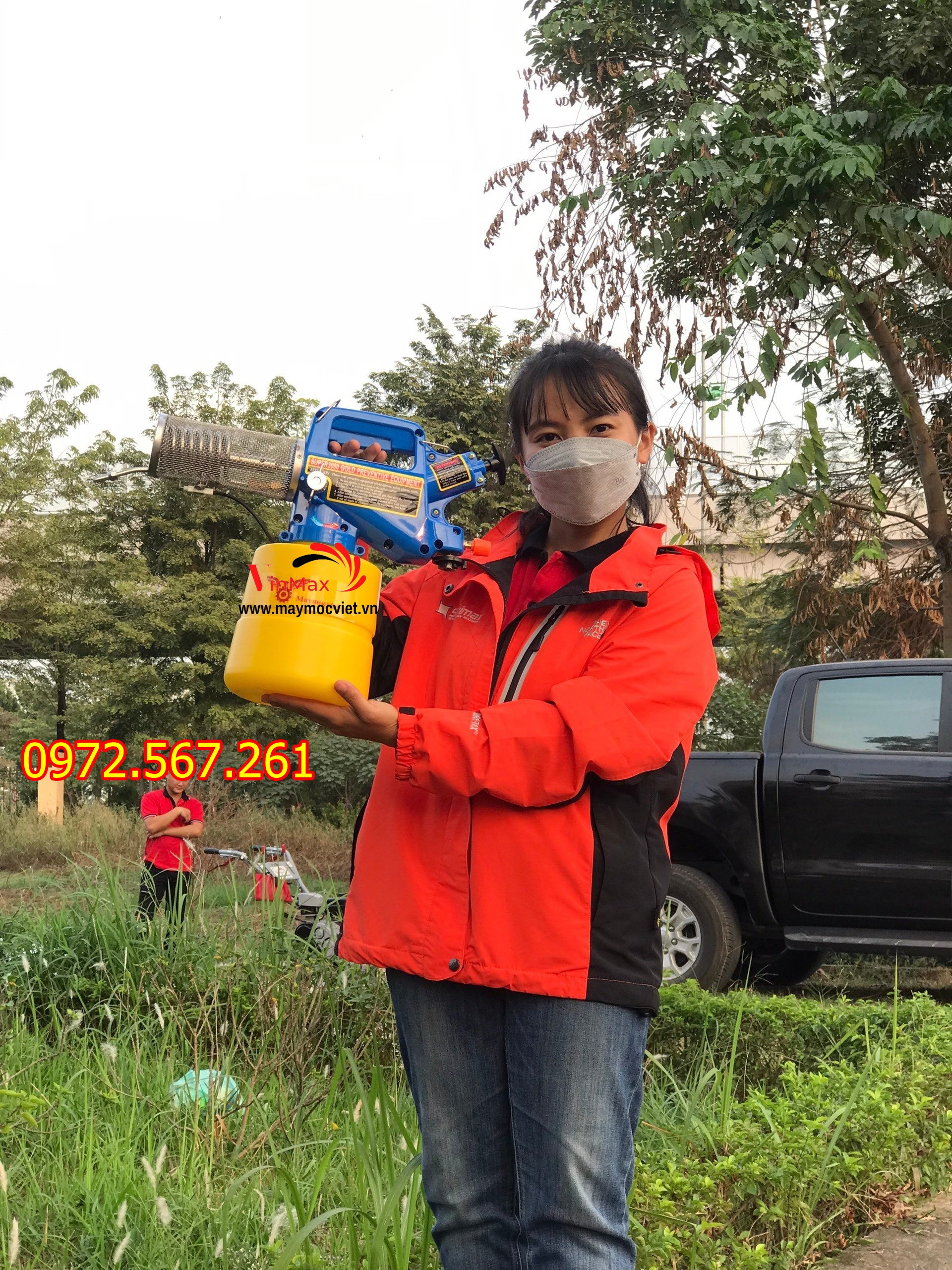 Máy phun khói trừ côn trùng mini chạy ga super-3000 Gold loại cải tiến