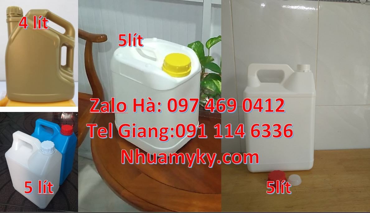 can nhựa nhỏ hdpe màu xanh,can nhựa 5l đựng nước rửa chén,can nhựa tră