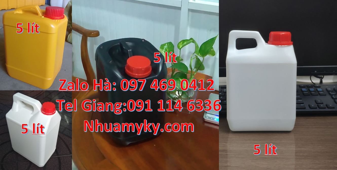 can nhựa nhỏ hdpe màu xanh,can nhựa 5l đựng nước rửa chén,can nhựa tră