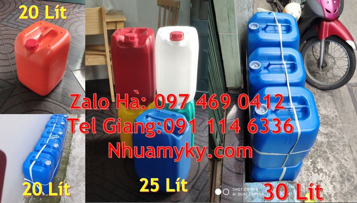 can nhựa lớn 20l màu xanh, can nhựa 30l đựng hóa chất,can nhựa 25l rẻ