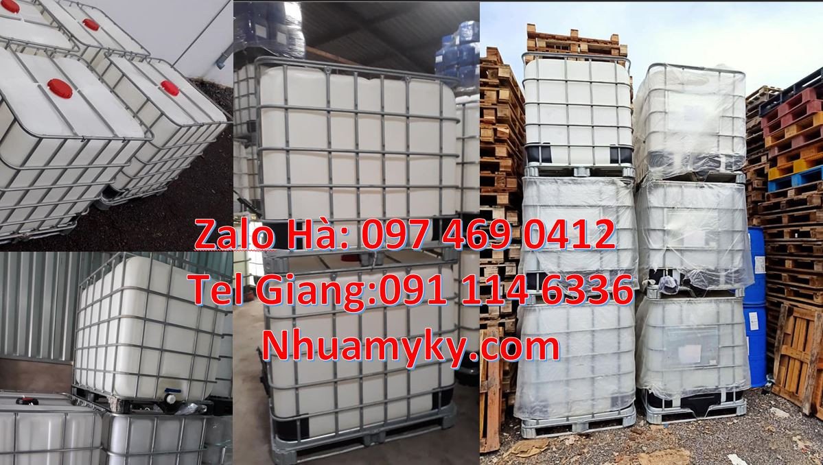 tank nhựa lớn 1000l màu trắng,ibc 1200l màu trắng khung thép,ibc giá r