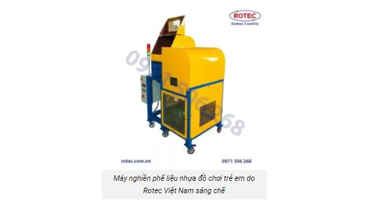 TIÊU HỦY NHỰA ĐỒ CHƠI TRẺ EM VỚI MÁY NGHIỀN BEST SELLER CỦA ROTEC