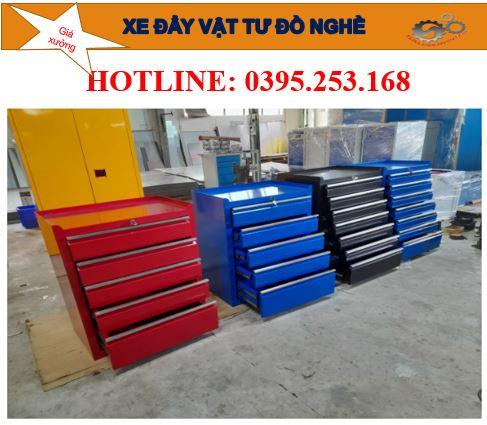 Xe đẩy dụng cụ đồ nghề 5 tầng model
