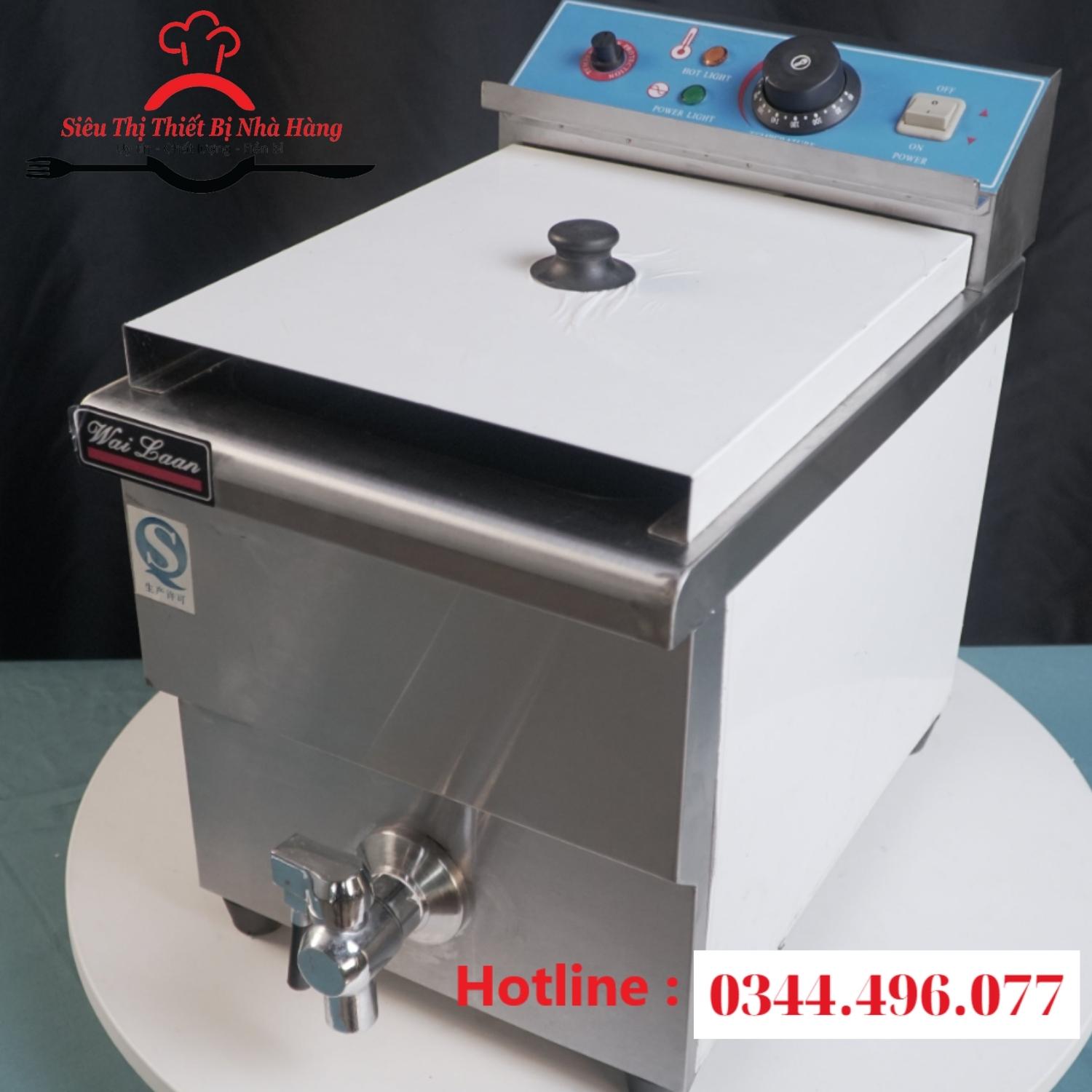 Bếp chiên nhúng đơn 12L có van xả dầu thừa chính hãng