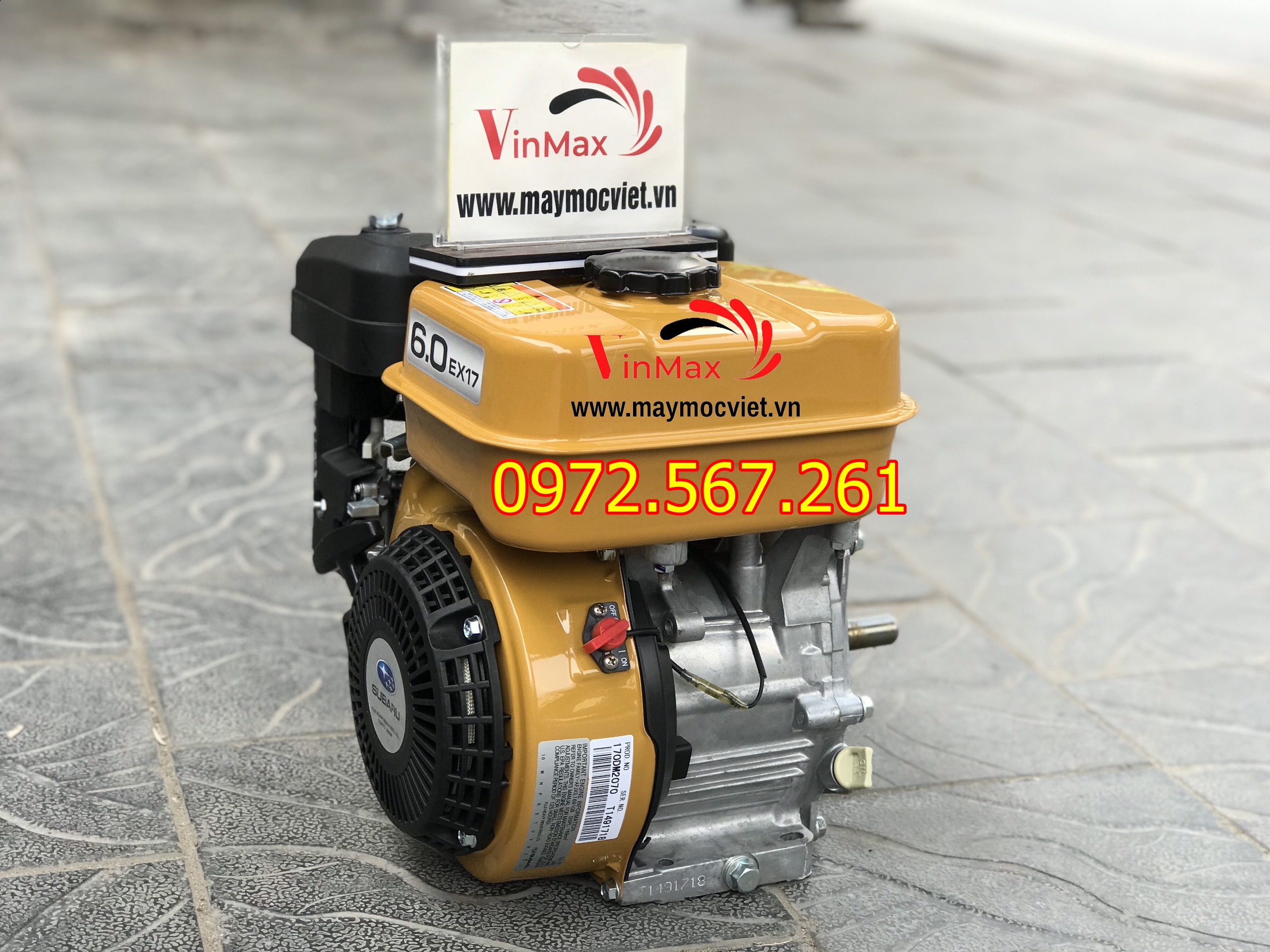 Đọng cơ nổ Subaru EX17 [6hp] sử dụng xăng