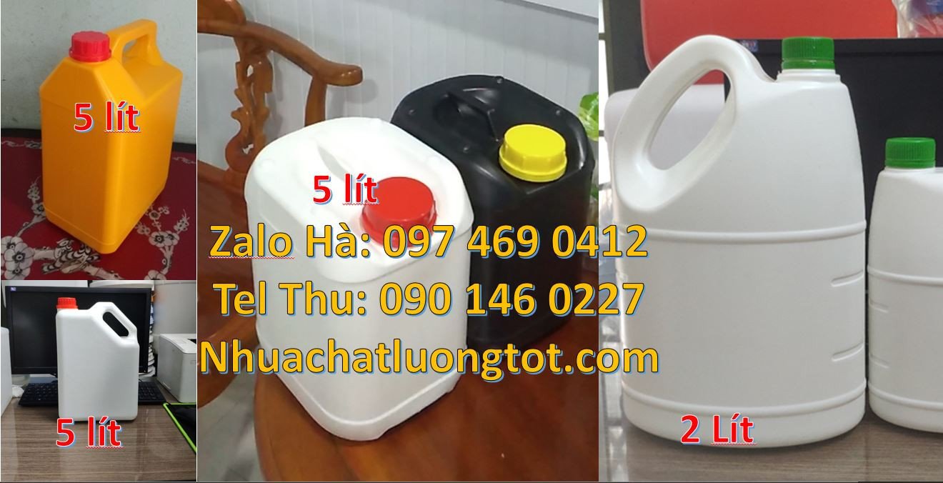 can nhựa nhỏ hdpe trắng 5l,can nhựa xanh 10l,can nhựa 2l giá rẻ hcm