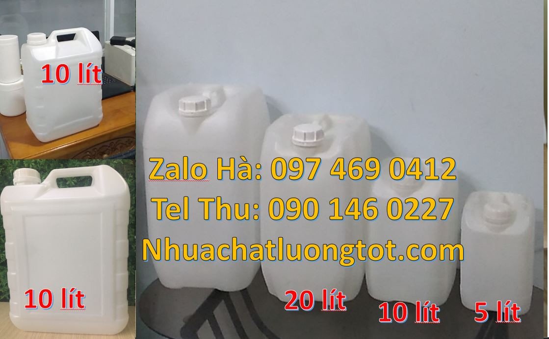 can nhựa nhỏ hdpe trắng 5l,can nhựa xanh 10l,can nhựa 2l giá rẻ hcm