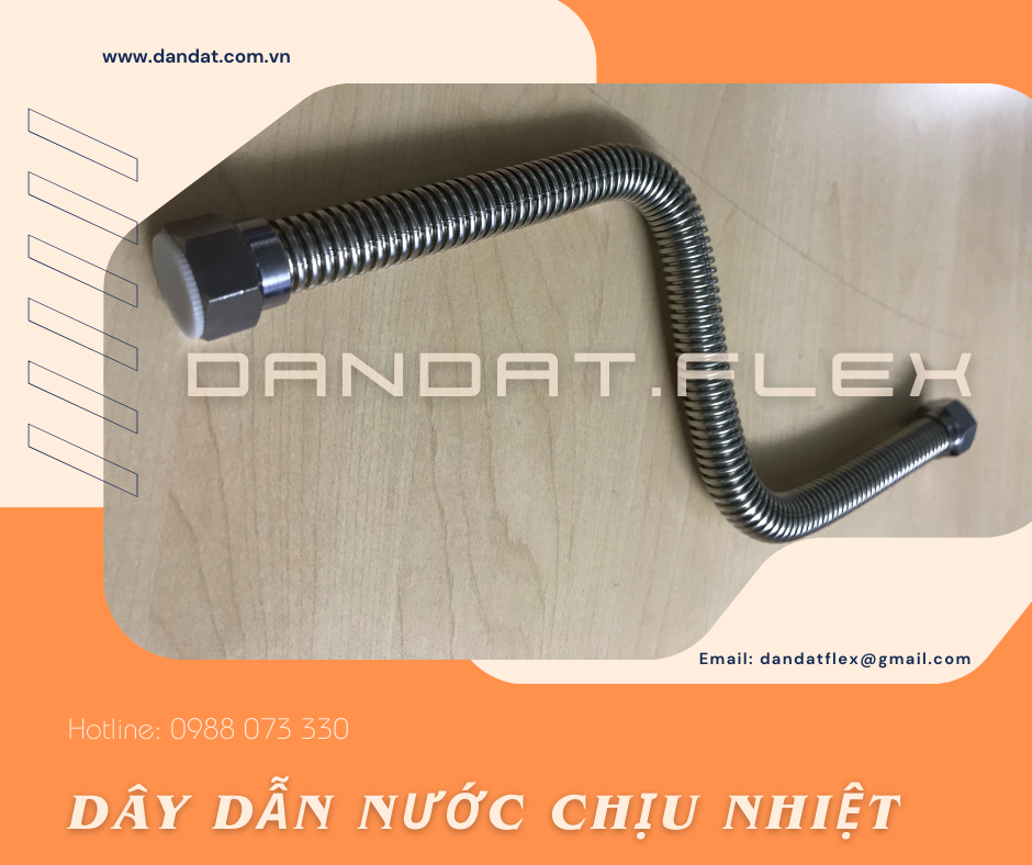 Dây Dẫn Nước Inox 304-Dây Dẫn Nước Chịu Nhiệt-Dây Cấp Nước Nóng Lạnh