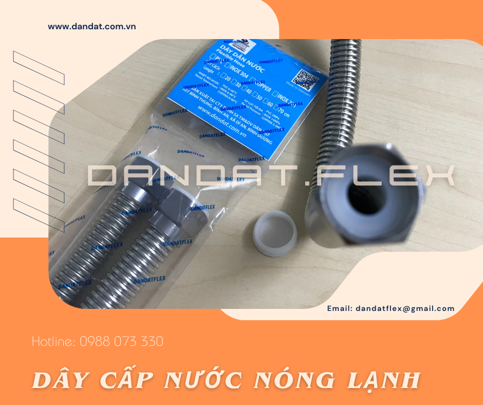 Dây Dẫn Nước Inox 304-Dây Dẫn Nước Chịu Nhiệt-Dây Cấp Nước Nóng Lạnh