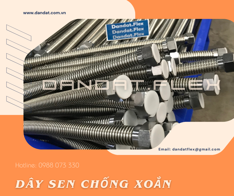 Dây Dẫn Nước Inox 304-Dây Dẫn Nước Chịu Nhiệt-Dây Cấp Nước Nóng Lạnh