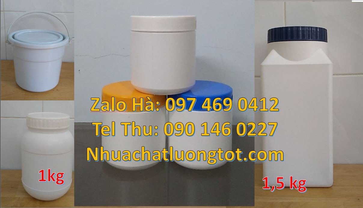 hũ nhựa đựng thực phẩm,hũ nhựa đựng hóa chất,hũ nhưa hdpe giá rẻ nhất
