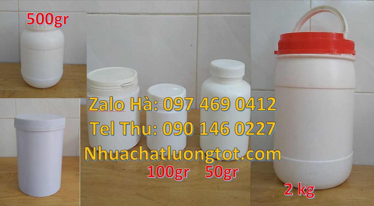 hũ nhựa đựng thực phẩm,hũ nhựa đựng hóa chất,hũ nhưa hdpe giá rẻ nhất