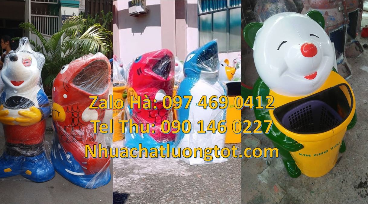 thùng rác hình con thú giá rẻ,thùng rác hình con gấu,con chuột,con chi