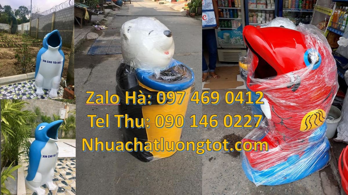 thùng rác hình con thú giá rẻ,thùng rác hình con gấu,con chuột,con chi