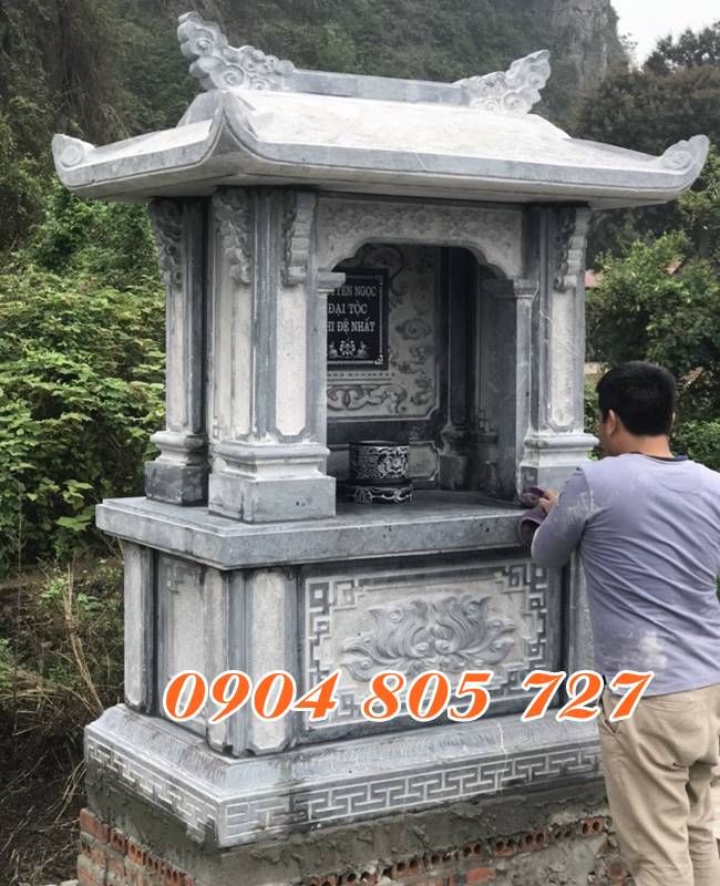 Mẫu am để hũ tro cốt thờ tro cốt bằng đá tại Sài Gòn