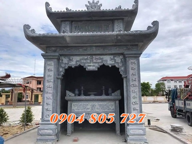 Mẫu am để hũ tro cốt thờ tro cốt bằng đá tại Sài Gòn