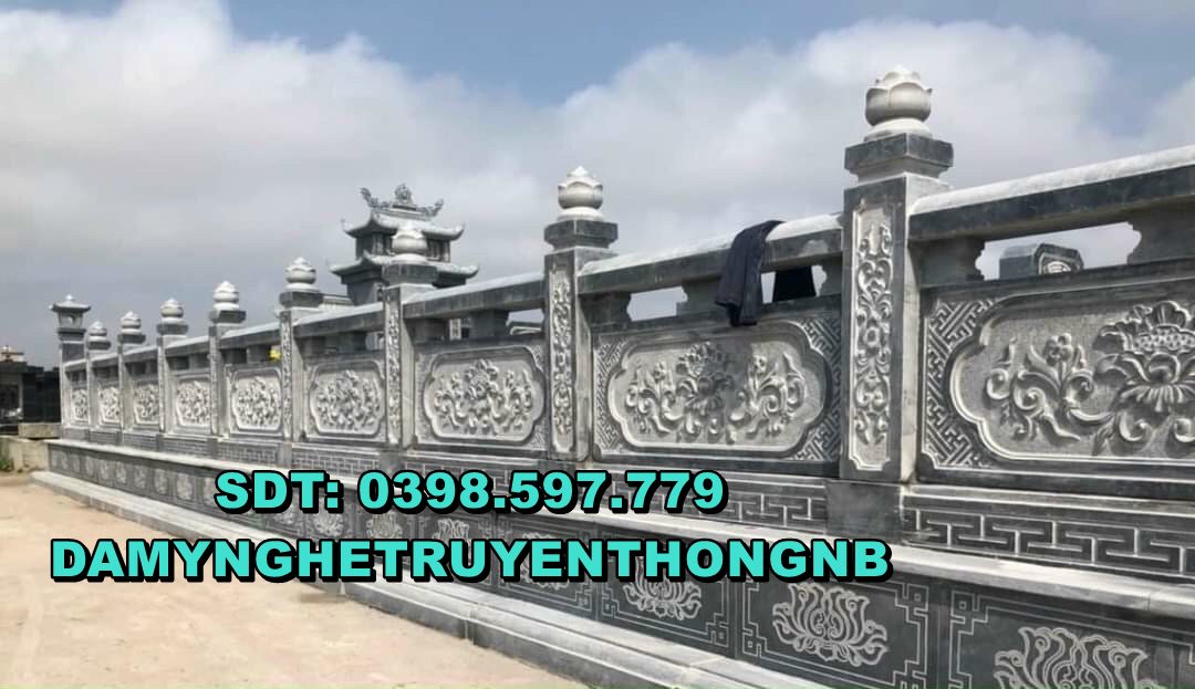 lan can đá tường dào đá xanh tự nhiên được ưa chuộng nhất hiện nay