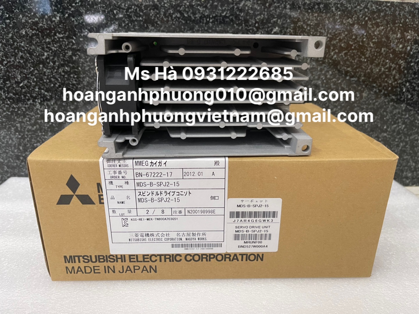 Servo spindle 1.5kW mitsubishi MDS-B-SPJ2-15 nhập chính hãng