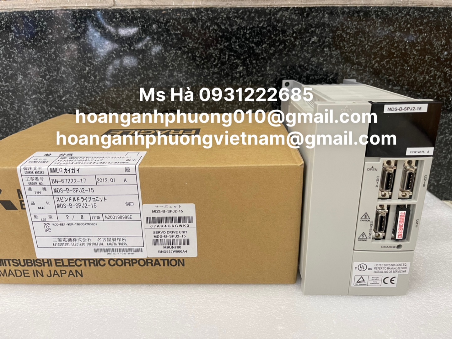 Servo spindle 1.5kW mitsubishi MDS-B-SPJ2-15 nhập chính hãng