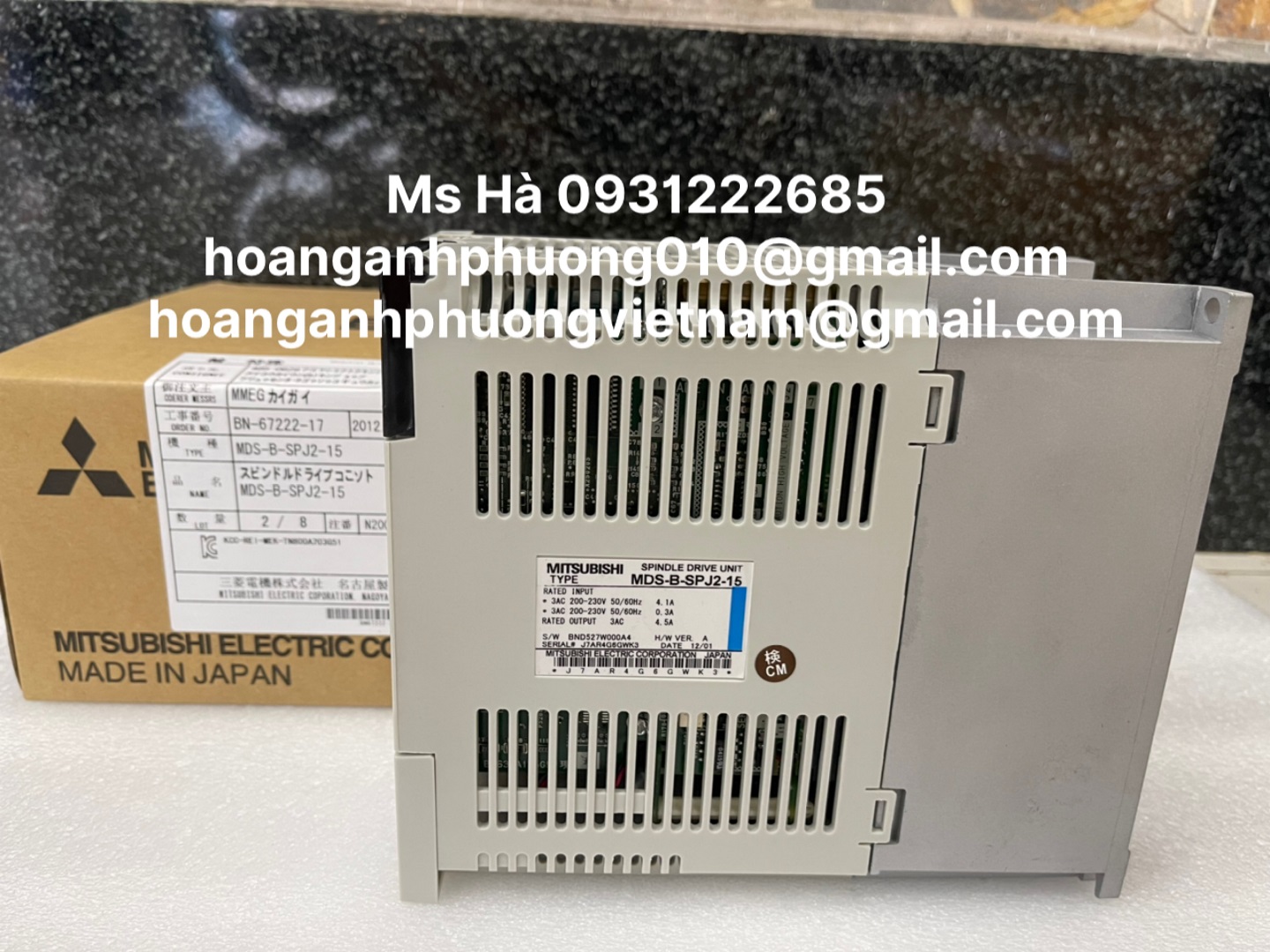 Servo spindle 1.5kW mitsubishi MDS-B-SPJ2-15 nhập chính hãng