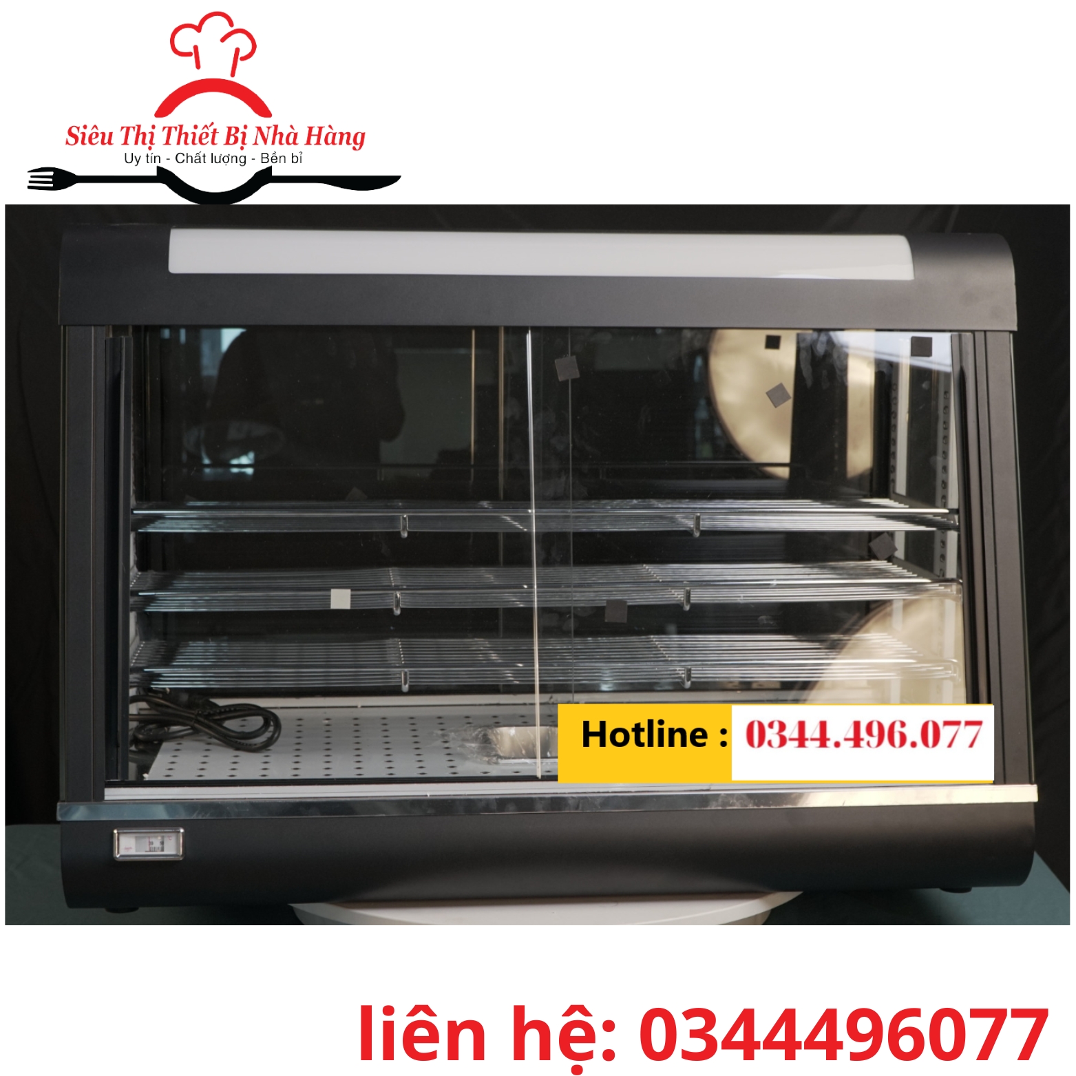 Tủ giữ nóng thực phẩm 3 tầng- tủ giữ nóng đồ chiên rán chính hãng