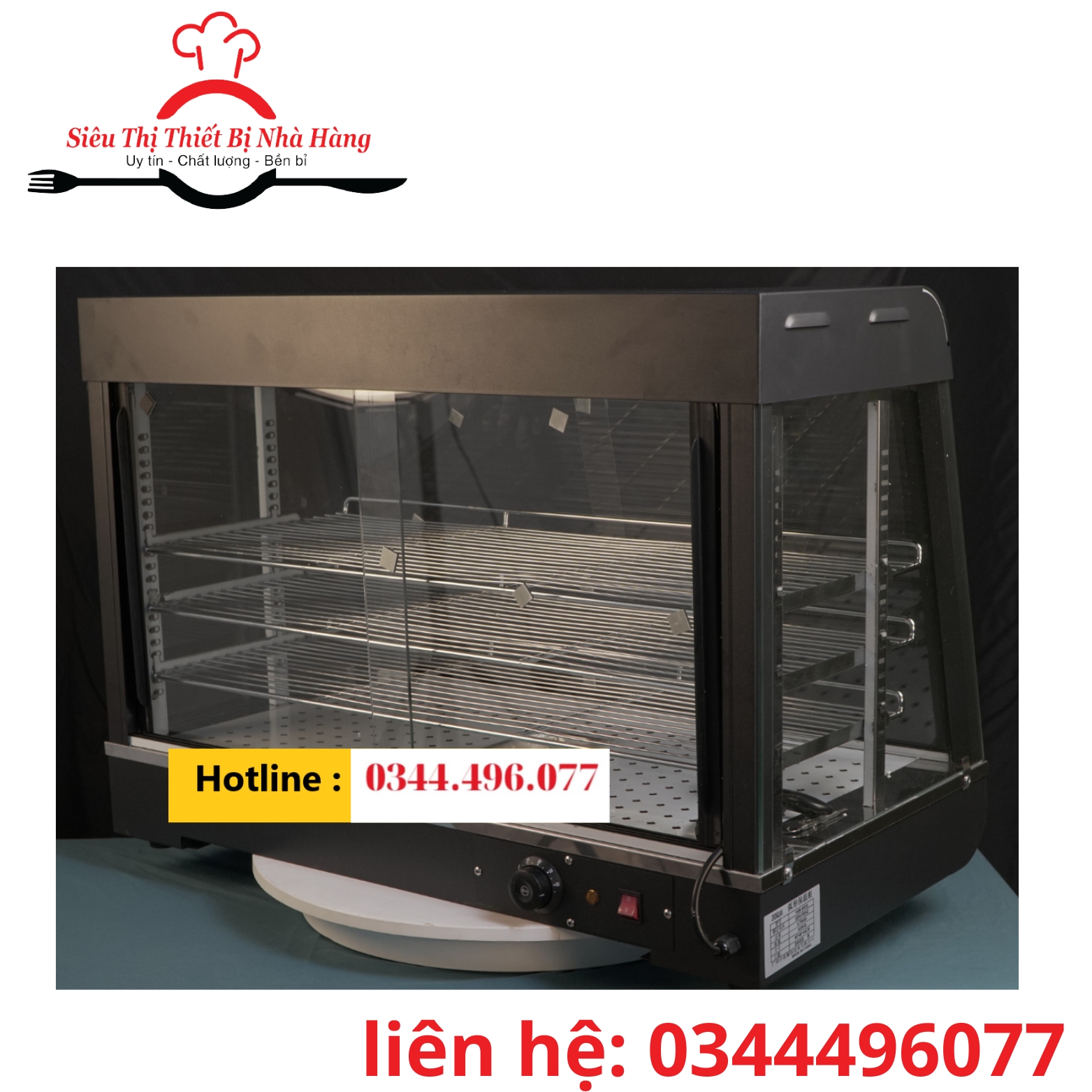 Tủ giữ nóng thực phẩm 3 tầng- tủ giữ nóng đồ chiên rán chính hãng