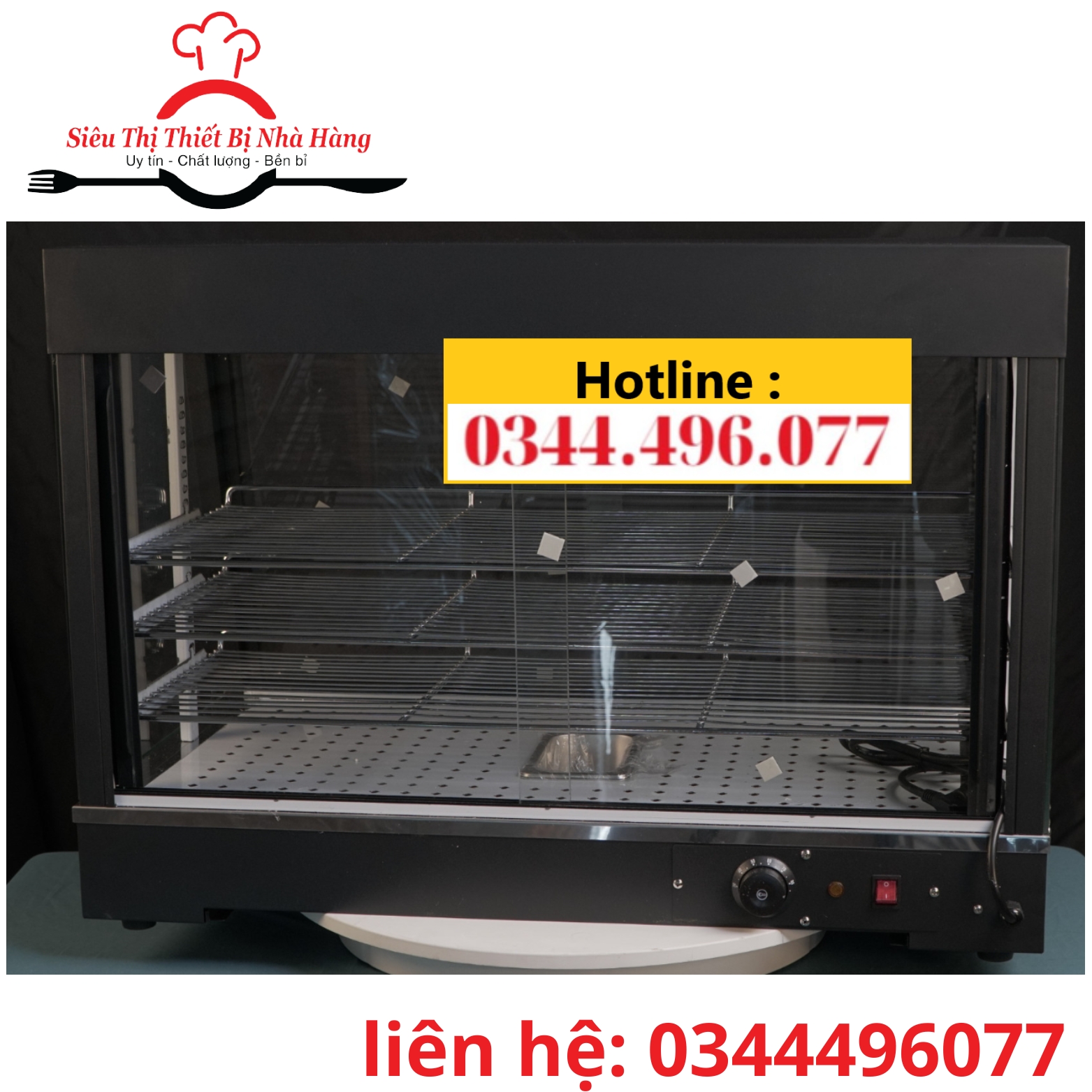 Tủ giữ nóng thực phẩm 3 tầng- tủ giữ nóng đồ chiên rán chính hãng