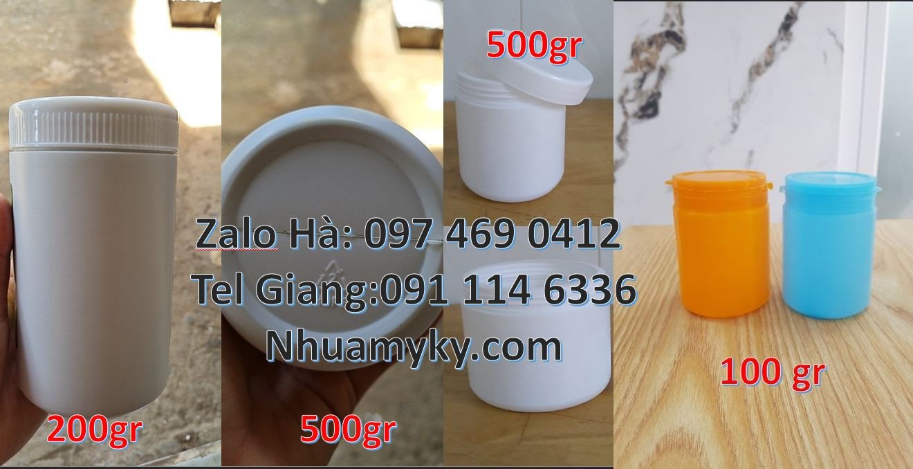hũ nhựa hdpe giá rẻ,hũ nhựa 500g đựng lạc,hũ nhựa 200g đựng nước tương
