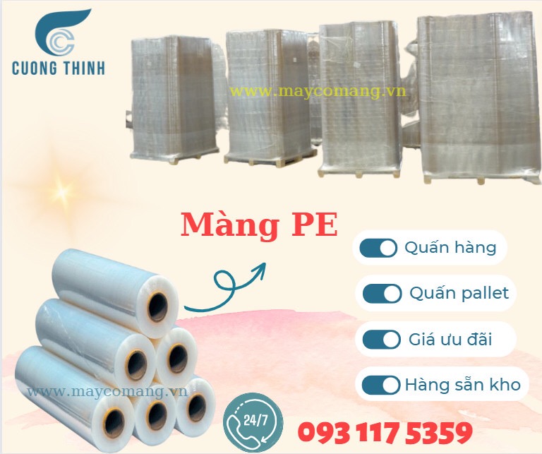 Màng PE, Màng quấn pallet, Màng chít, Màng quấn hàng Shopee, Lazada,..