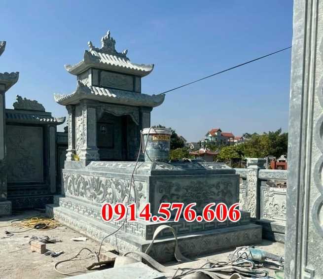 0028 lăng mộ đá đôi phu thê song thân đẹp bán bình thuận