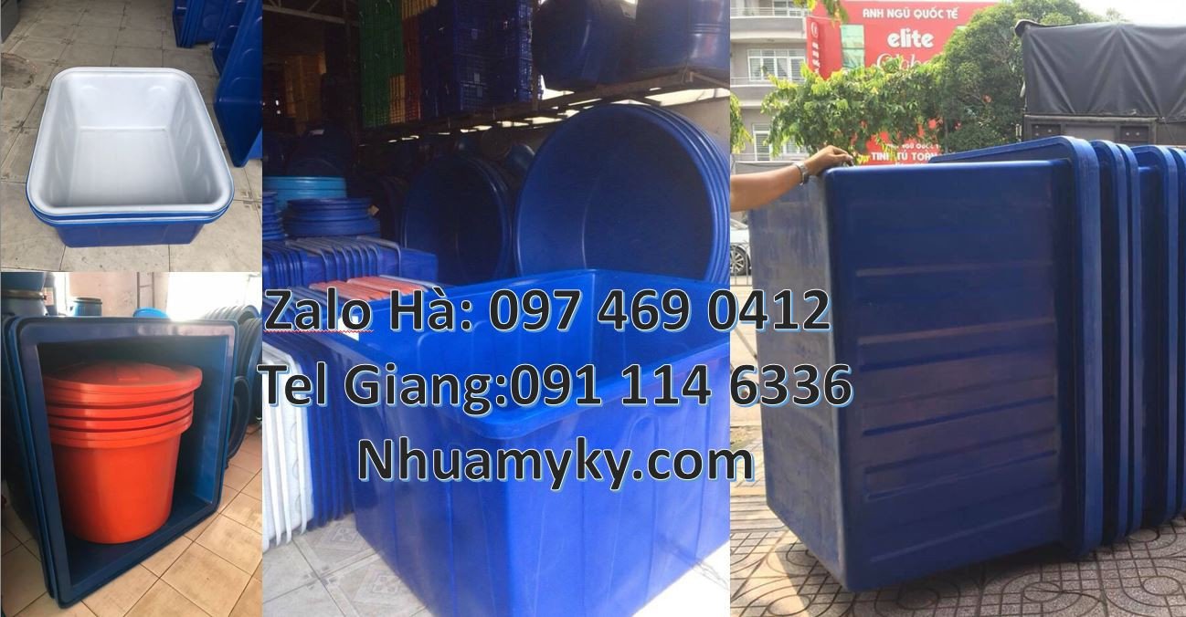 thùng nhựa tròn 1000l màu xanh,thùng nhựa vuông 1500l đựng nước giá rẻ
