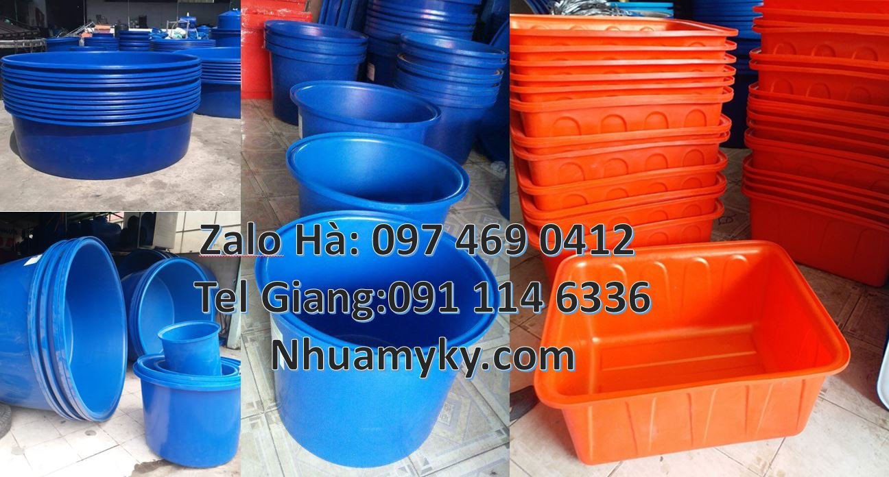 thùng nhựa tròn 1000l màu xanh,thùng nhựa vuông 1500l đựng nước giá rẻ