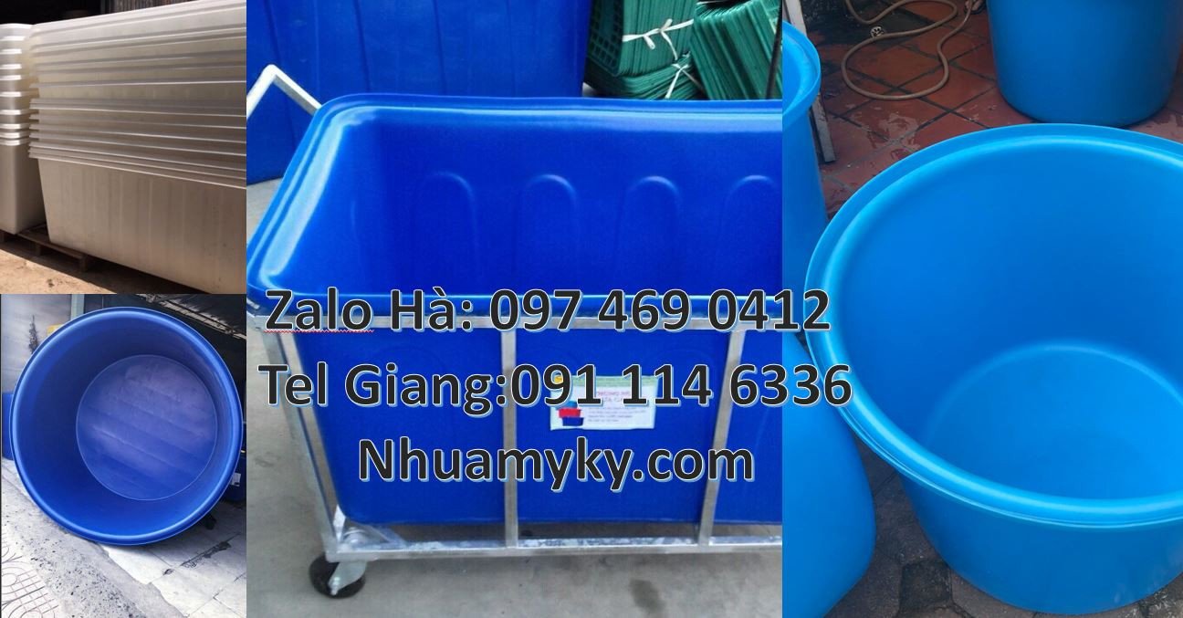 thùng nhựa tròn 1000l màu xanh,thùng nhựa vuông 1500l đựng nước giá rẻ