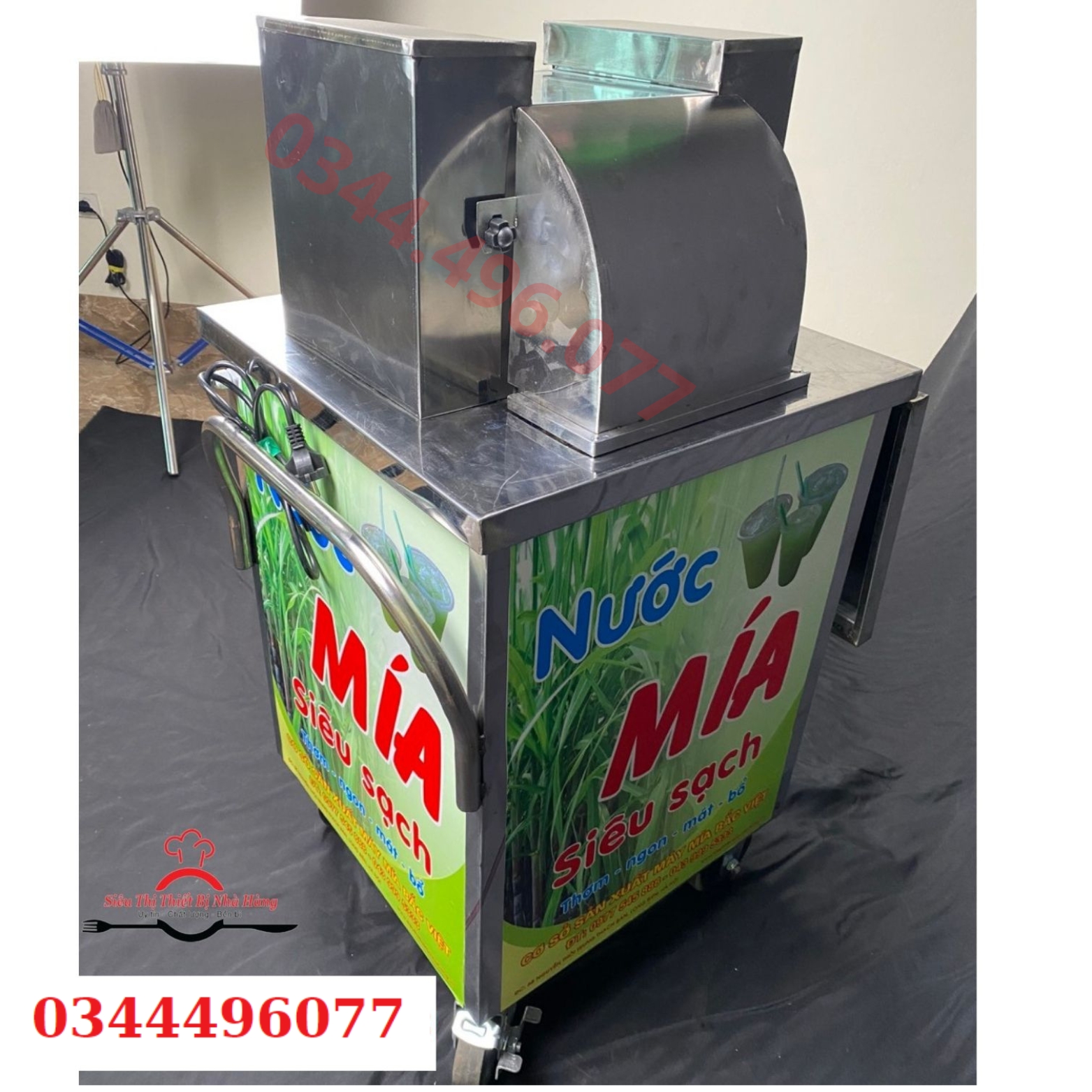 Máy ép mía siêu sạch- máy ép mía 3 lô- công suất lớn