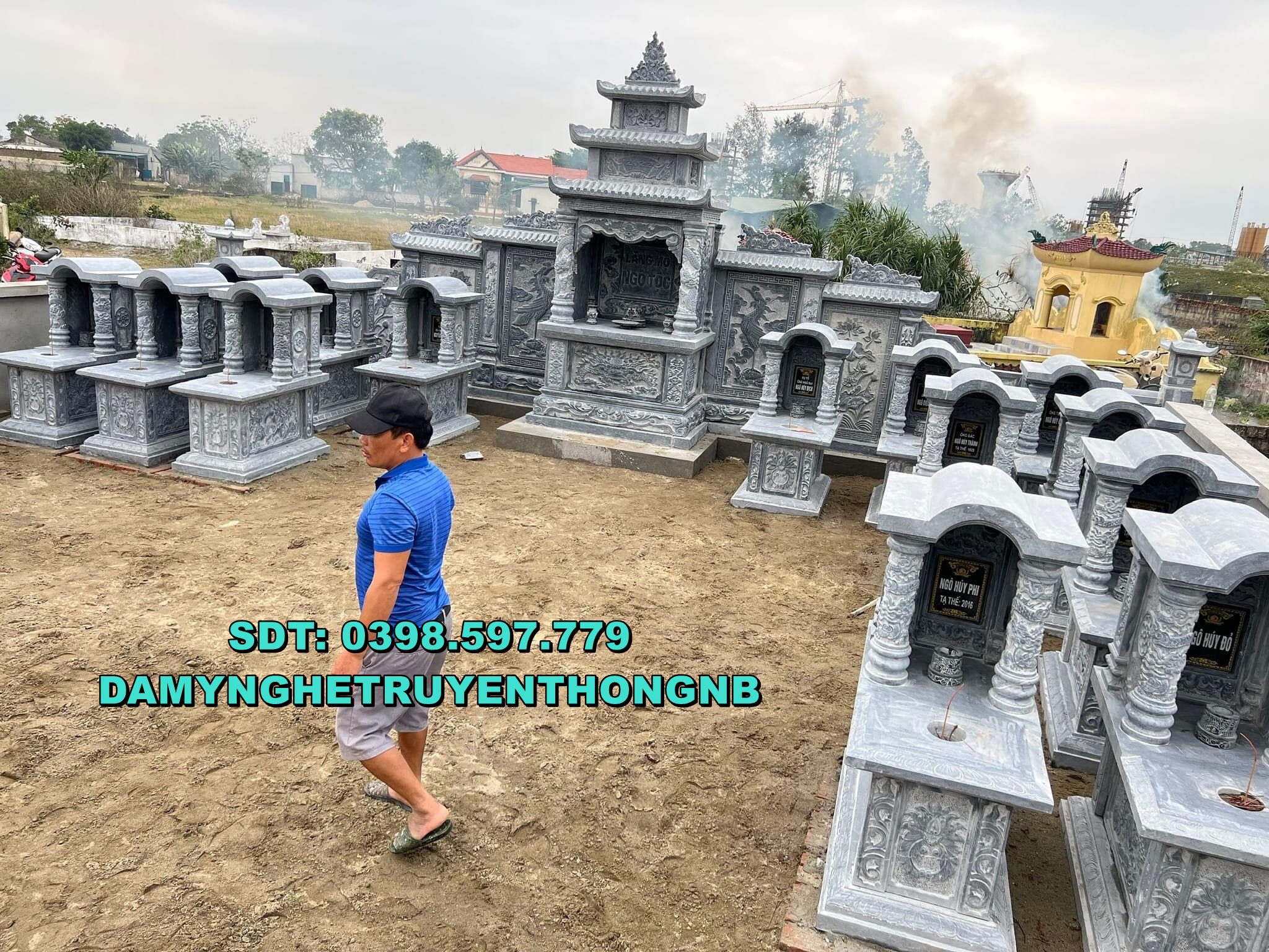 khu lăng mộ đá tự nhiên nguyên khối chuẩn phong thuỷ tại đà nẵng