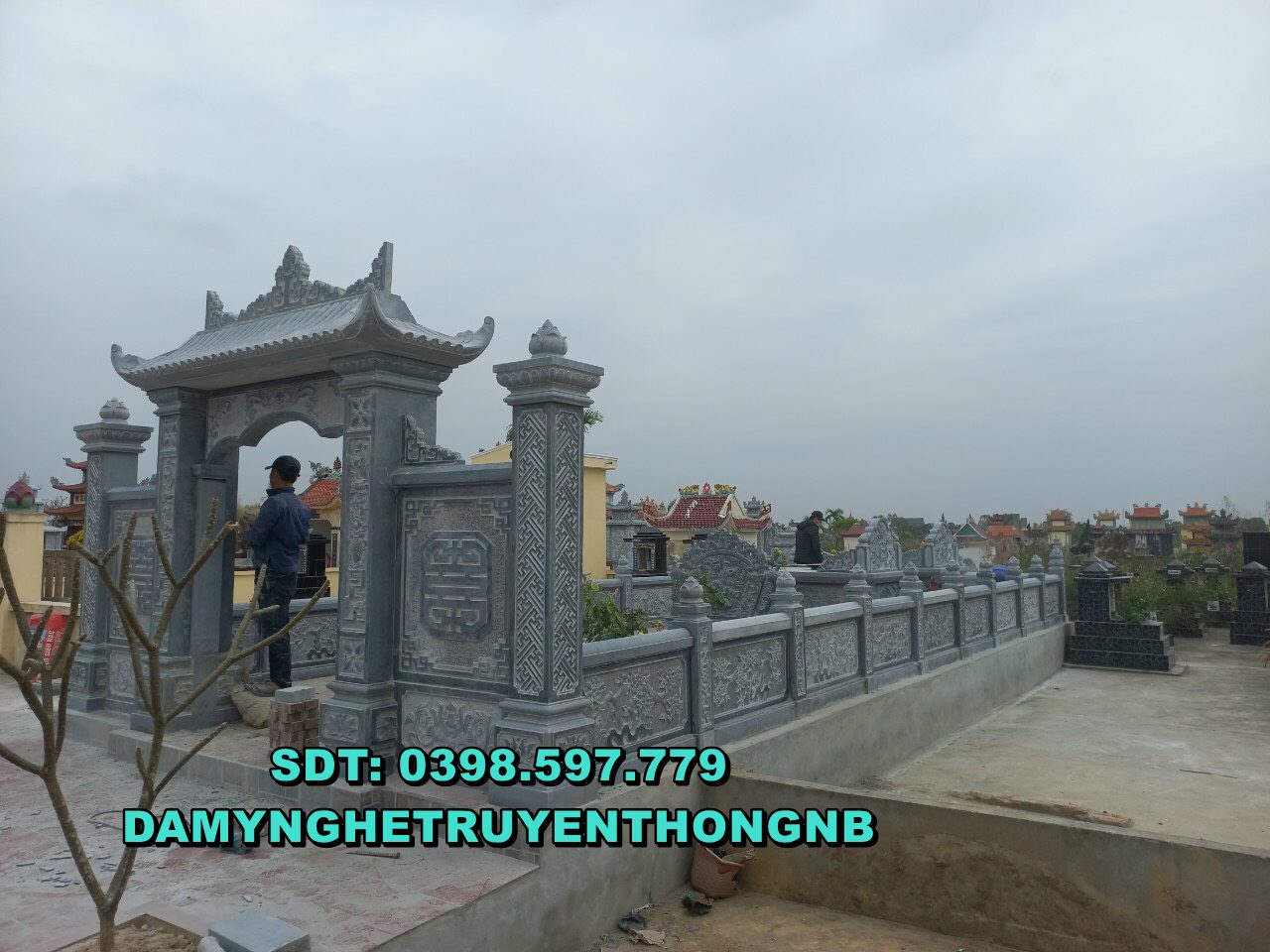 khu lăng mộ đá tự nhiên nguyên khối chuẩn phong thuỷ tại đà nẵng