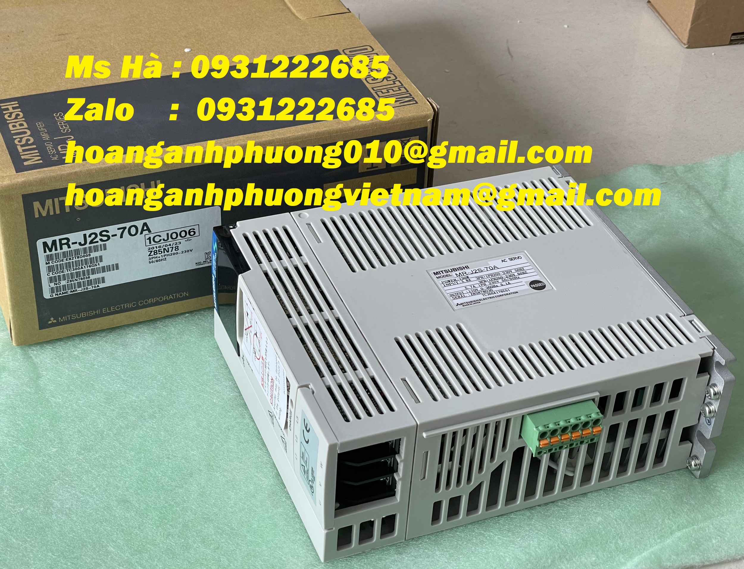 MR-J2S-70A mitsubishi, bộ điều khiển, giao hàng nhanh chóng