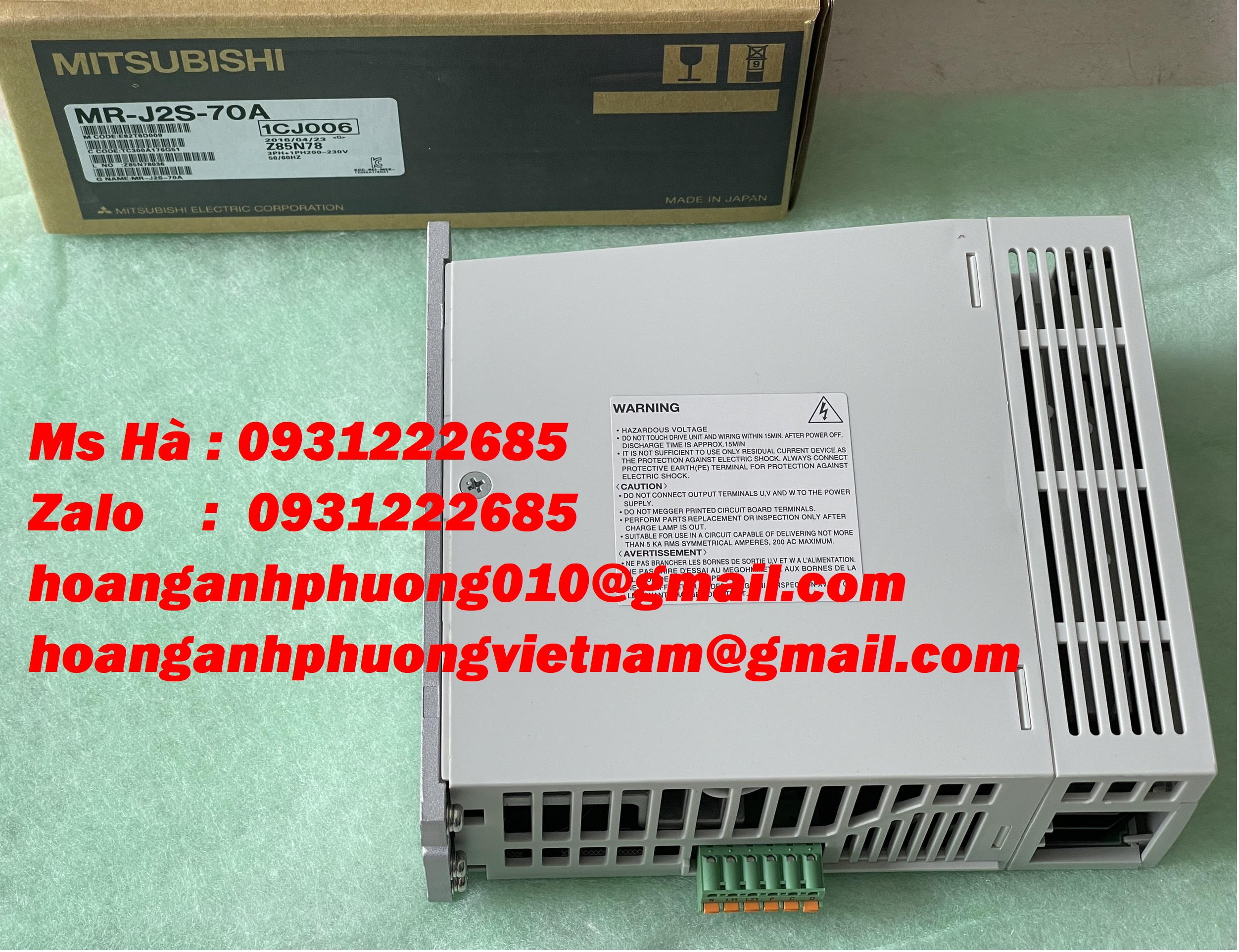 MR-J2S-70A mitsubishi, bộ điều khiển, giao hàng nhanh chóng